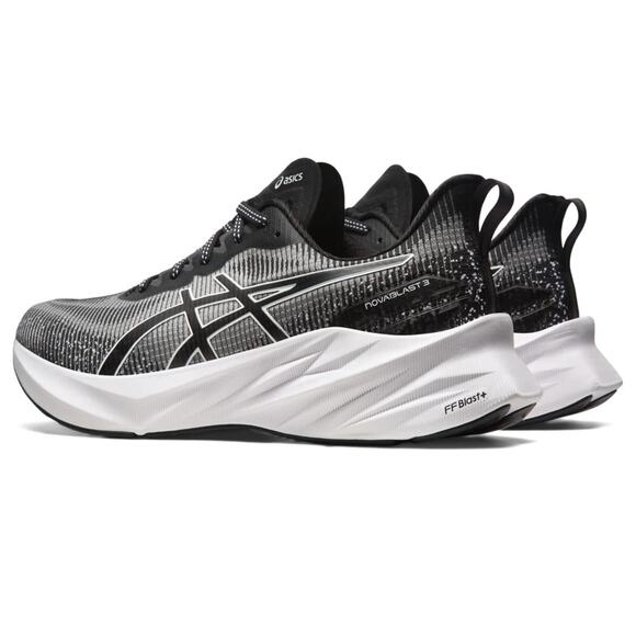 ASICS NOVABLAST 3 LE Men\'s Running Shoes, 11.5 M, Black/White main image 7